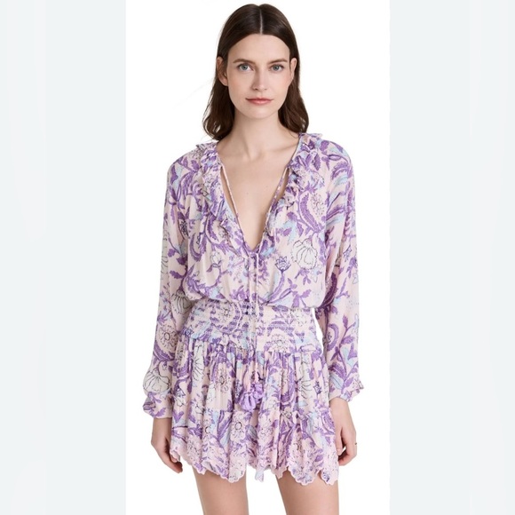 HEMANT & NANDITA ASIA LILAC DRESS XL NWT - Picture 1 of 7